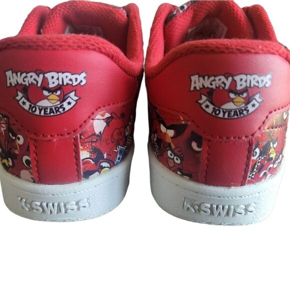 K- Swiss Angry Birds Red 10 Years Collector's Kids Boys Girls Sneakers - Picture 4 of 5